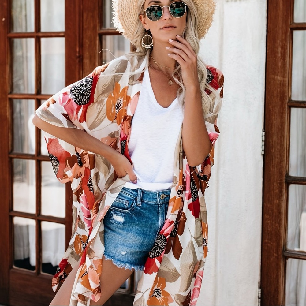 🌺AIMEE🌺 Floral Kimono Cover-Up